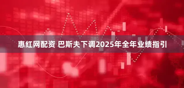 惠红网配资 巴斯夫下调2025年全年业绩指引